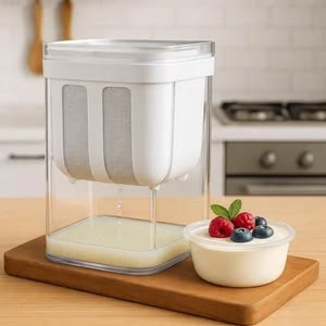 Yogurt Filter with Lock – Strainer Container for Homemade Yogurt