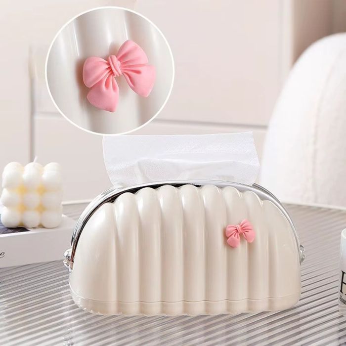 Luxury Purse Style Tissue Box β Elegant PU Leather Tissue Holder for Home & Car