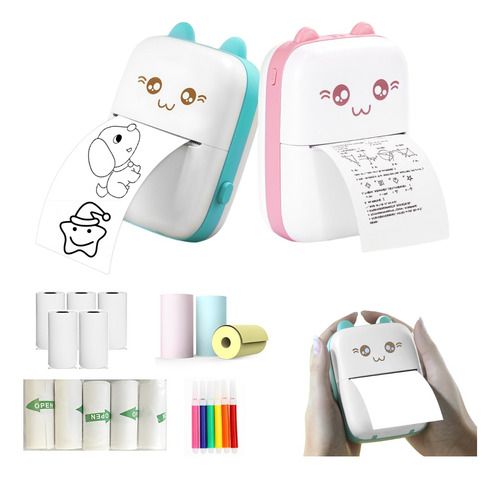 Meow Pocket Printer β Wireless Mini Thermal Printer with Paper Roll for Android & iOS