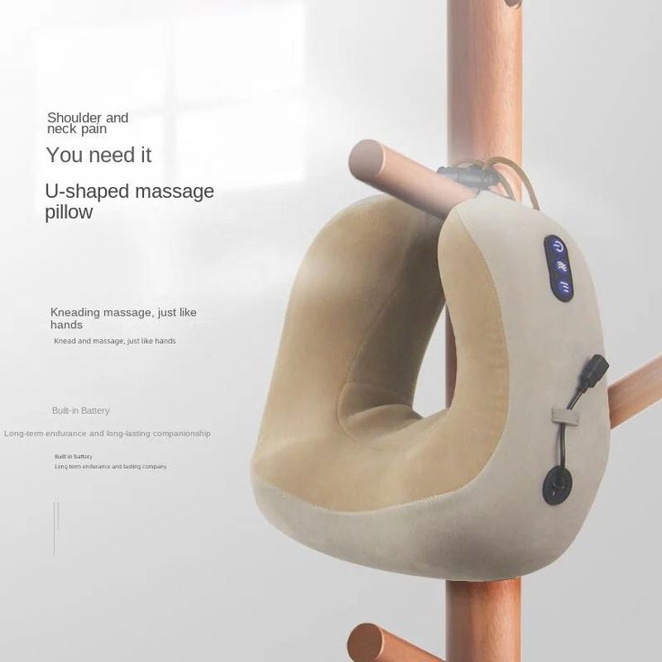 U-Shaped Pillow Massager β Electric Neck & Shoulder Massage Pillow with Heat