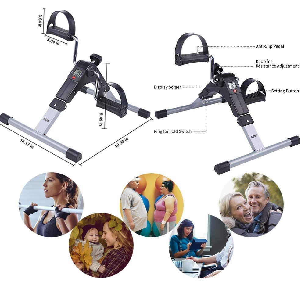 Foldable Exercise Pedal Cycle Pakistan – Mini Bike with Digital Meter