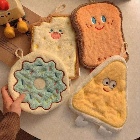 Cute Cartoon Hand Towel – Hanging Kitchen Wipe