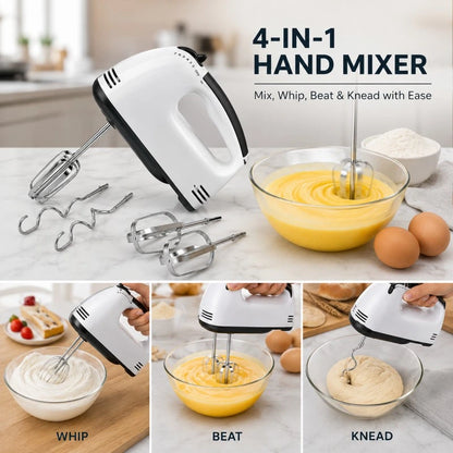 7-Speed Hand Mixer – Electric Kitchen Beater