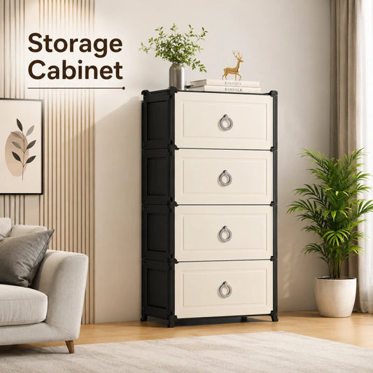 Modular Shoe Organizer Cabinet – 4 Layer 8 Partition Rack