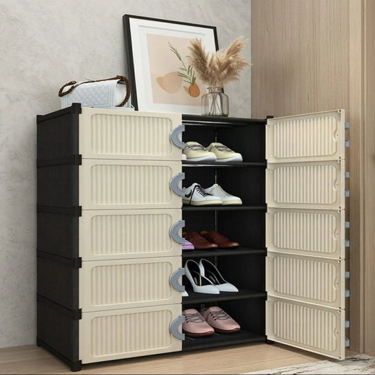 Modular Shoe Organizer Cabinet – 4 Layer 8 Partition Rack