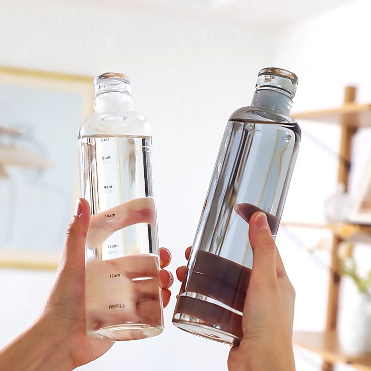 Hot Selling High Borosilicate Gradient Plastic Water Bottle for Men and Women Transparent Plastic Cup Leakproof Simple Water Cup