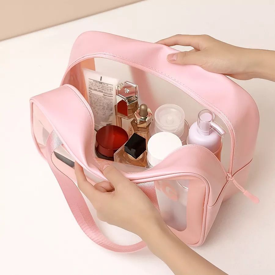 Cosmetic Washbag Set – Pack of 3 Travel & Makeup Bags