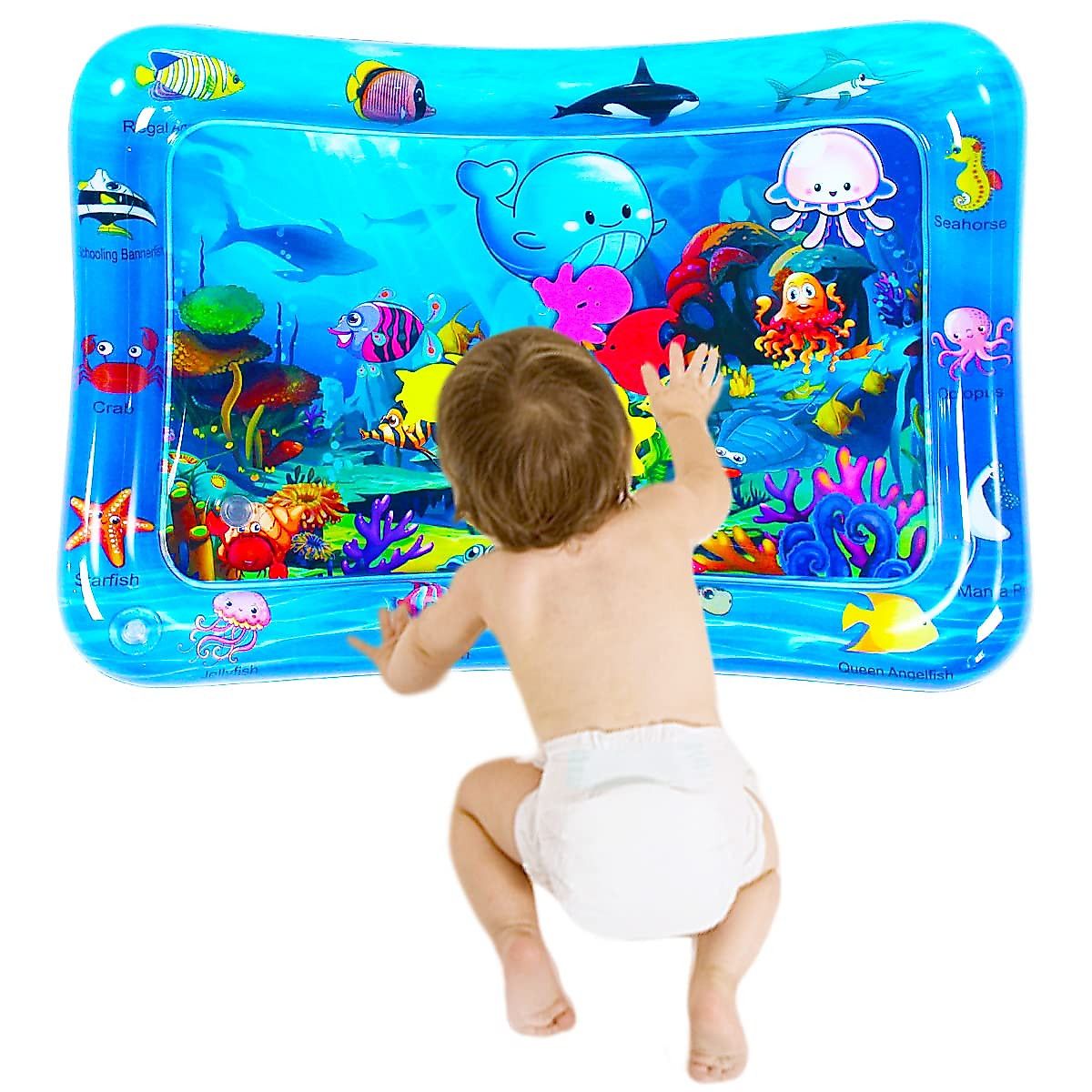 Tummy Time Water Mat – Inflatable Baby Play Mat 3-24 Months