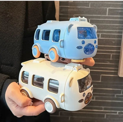 Cartoon Bus Straw Cup – Cute Kids Water Bottle Pakistan