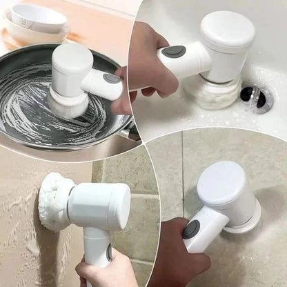 Rechargeable 5-in-1 Multipurpose Cleaning Brush – Electric