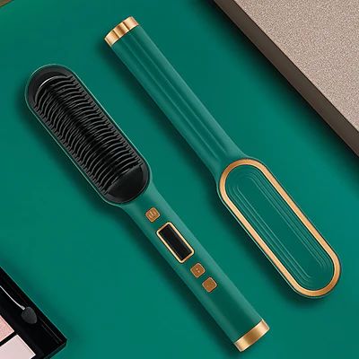Professional 909 Hair Straightener Brush – Fast Heating Straightening Comb Pakistan