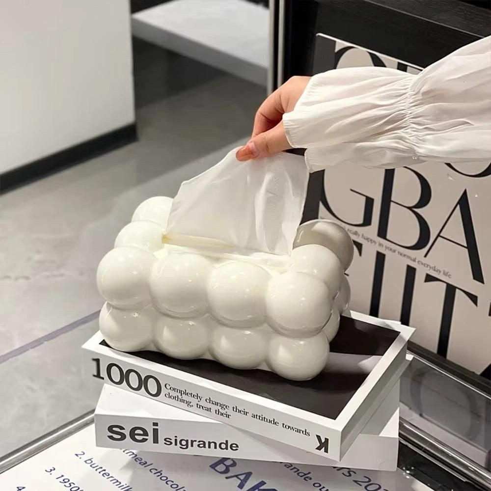 Bubble Bow Tissue Box – Elegant Home Décor Holder
