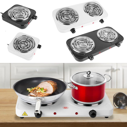 Double Electric Stove – Portable 2 Burner Cooking Plate