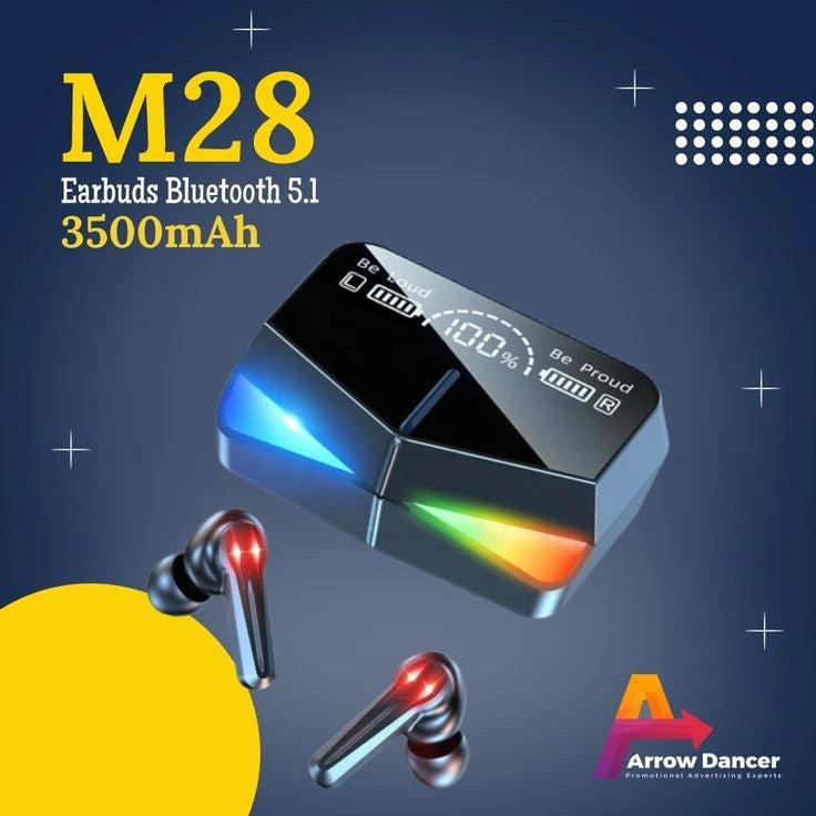 M28 TWS Bluetooth Wireless Earbuds – True Wireless Earphones