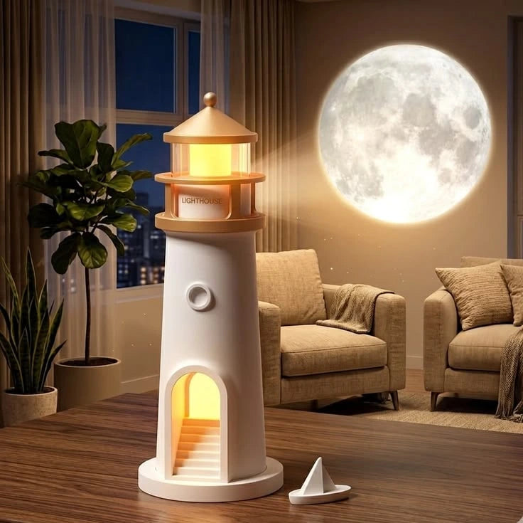 Lighthouse Moon Light Lamp – Decorative LED Night Light