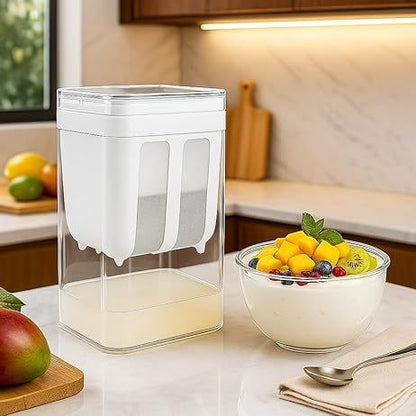 Yogurt Filter with Lock – Strainer Container for Homemade Yogurt