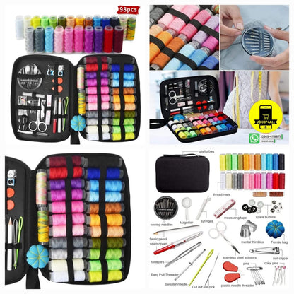 Sewing Kit 22 Spools – Complete Repair Kit with Scissors Needles