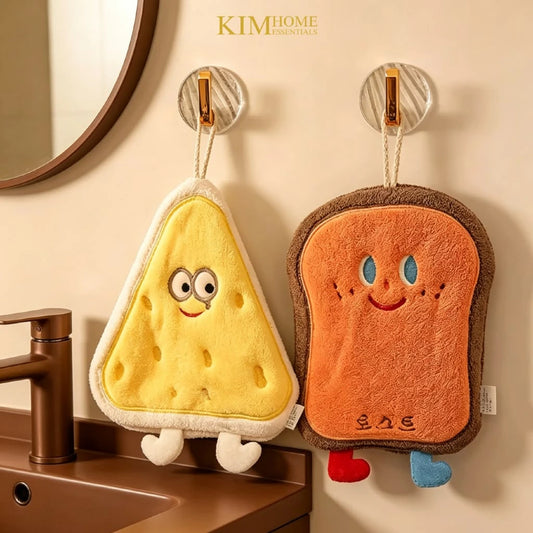 Cute Cartoon Hand Towel – Hanging Kitchen Wipe
