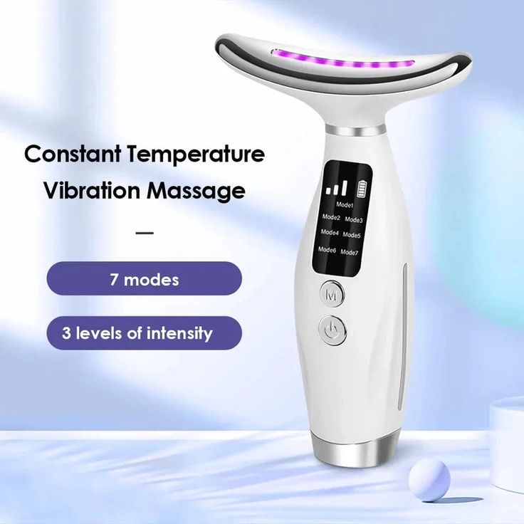 Neck Wrinkle Massage Device – 7 Light Modes Anti-Aging Tool