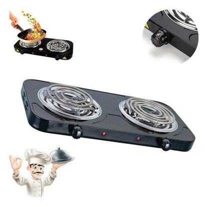 Double Electric Stove – Portable 2 Burner Cooking Plate