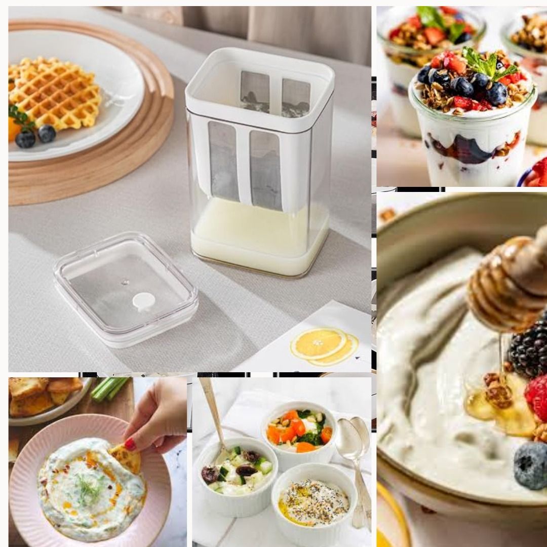 Yogurt Filter with Lock – Strainer Container for Homemade Yogurt
