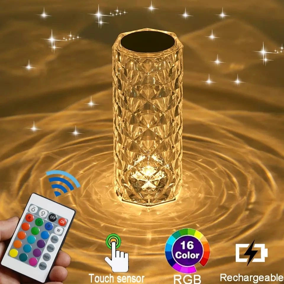 Crystal Table Lamp – Elegant Decorative LED Lamp