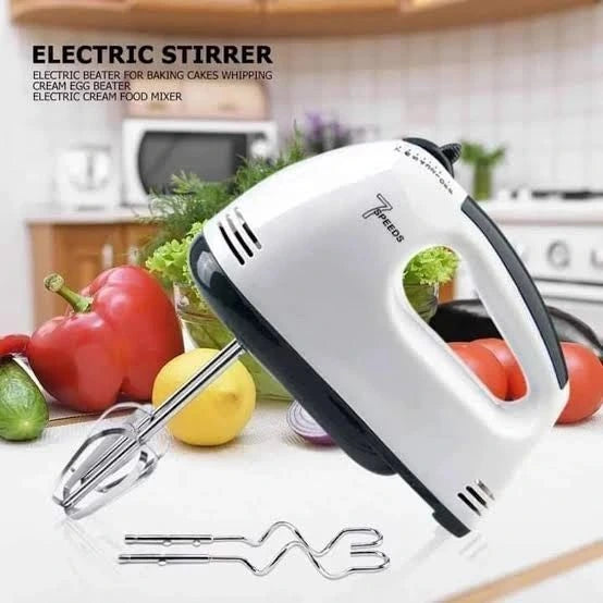 7-Speed Hand Mixer – Electric Kitchen Beater