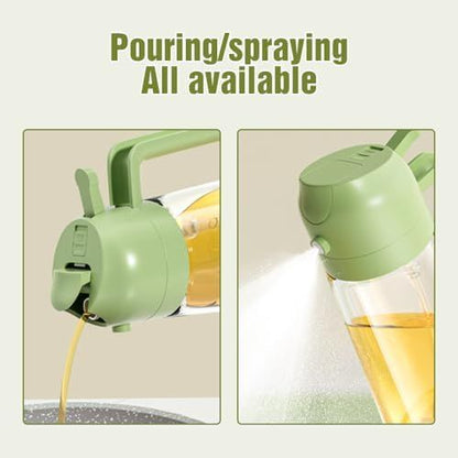 Premium Quality 2-in-1 Oil Spray Jug with Lock – Cooking Oil Dispenser & Sprayer