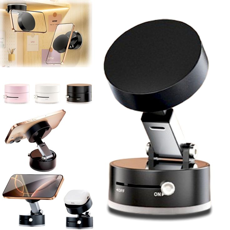 Car Magnetic Mobile Holder – 360° Rotating Dashboard & Air Vent Phone Mount