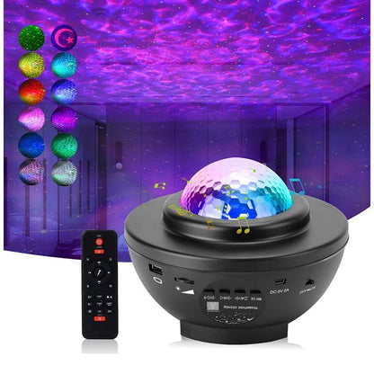 Galaxy projector night light with adjustable angle and timer function for room décor Pakistan