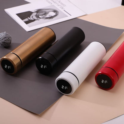Stainless Steel Water Bottle 500ML – LED Temperature Display Flask