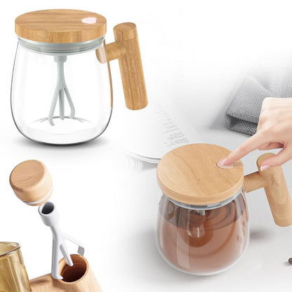 Coffee Mixing Mug – Self-Stirring Electric Cup with Lid