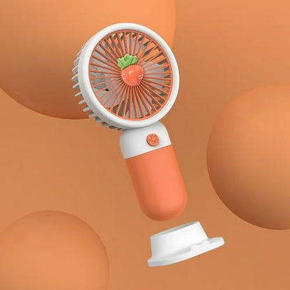 Mini Handy Fruit Fan – Portable USB Rechargeable Cooling Fan