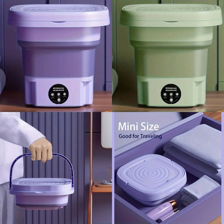 Foldable Washing Machine – Portable Mini Washer for Baby Clothes, Travel & Apartments
