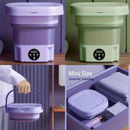 Foldable Washing Machine – Portable Mini Washer for Baby Clothes, Travel & Apartments