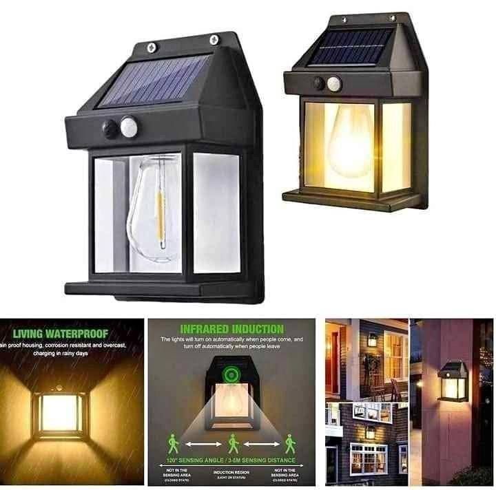 Solar Interaction Wall Light – Motion Sensor Outdoor Waterproof LED Lamp