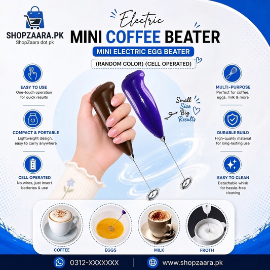 Coffee Beater Cell Operated – Battery Milk Frother Whisk