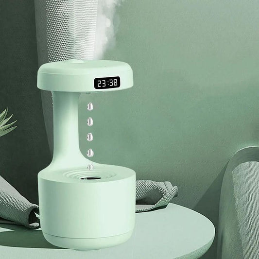 Anti-Gravity Humidifier – Floating Water Drop LED Air Humidifier for Home & Office