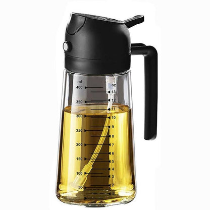 Premium Quality 2-in-1 Oil Spray Jug with Lock – Cooking Oil Dispenser & Sprayer