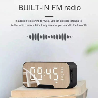 Rechargeable Digital Alarm Clock with Speaker – LED Display