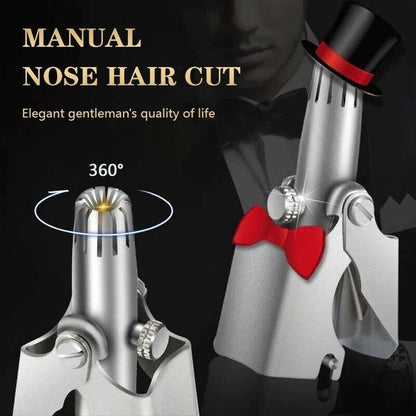 Manual Nose & Ear Hair Trimmer – Stainless Steel Grooming Tool Pakistan
