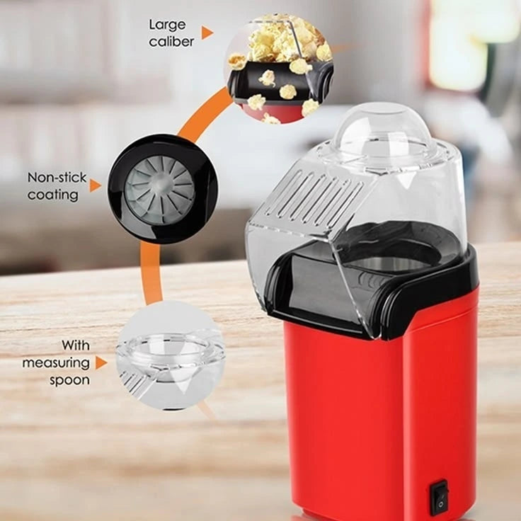 Electric Popcorn Maker Machine – Hot Air Popcorn Popper