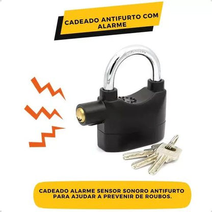 Anti-Theft Alarm Lock – Security Alarm Padlock for Home Shop Pakistan