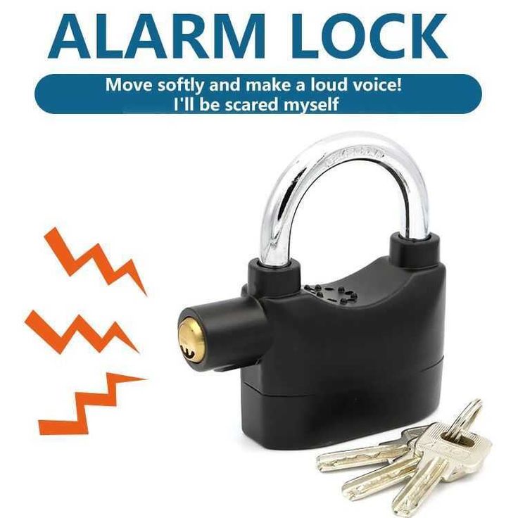 Anti-Theft Alarm Lock – Security Alarm Padlock for Home Shop Pakistan