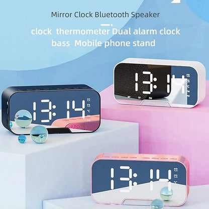 Rechargeable Digital Alarm Clock with Speaker – LED Display