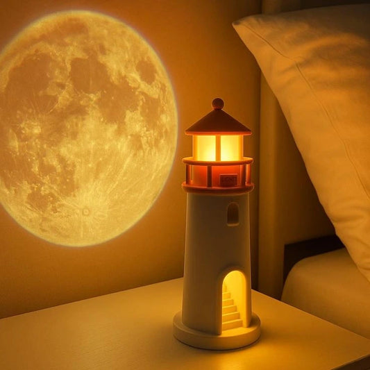 Lighthouse Moon Light Lamp – Decorative LED Night Light