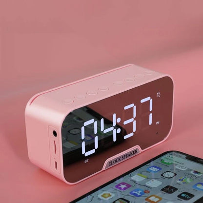 Rechargeable Digital Alarm Clock with Speaker – LED Display