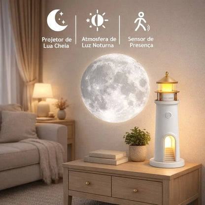 Lighthouse Moon Light Lamp – Decorative LED Night Light