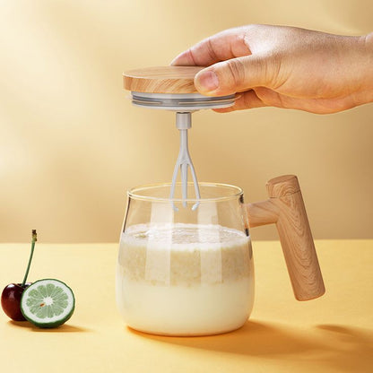 Coffee Mixing Mug – Self-Stirring Electric Cup with Lid