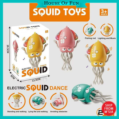 Crawling Octopus Toy – LED Lights Music USB Rechargeable